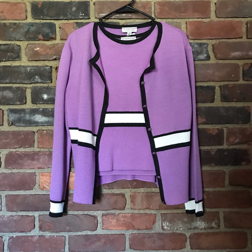 St John Sport | twin set size Small top / medium cardigan